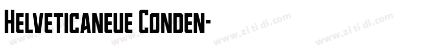 Helveticaneue Conden字体转换